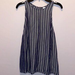 Denim-Colored and White Striped Old Navy Tank Top
